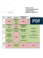 Green Festival Schedule