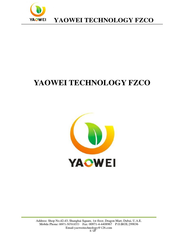 Yao Wei Technology Introduction | PDF | Photovoltaic System | Solar Energy