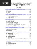 Matrix of Courses 