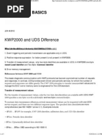 Kwp2000 and UDS Difference - Automotive Basics