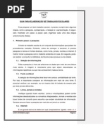 Guia Para Elaboração de Trabalhos Escolares