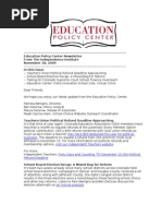 Newsletter November 18 2009