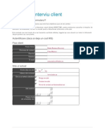 Formular Interviu Client Necompletat