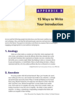 15 Ways To Write Introduction