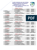 Calendario 2da Division Clausura 2014