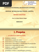 Doc 02 Matrizes Conceituias Para a Elaboração de Projetos de Pesquisa