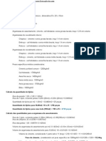 Cálculo de Quantidades de Materiais para Execução Da Casa