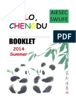 Booklet of Hello Chengdu Summer