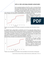 Determination of H PO or Citric Acid Using Volumetric and Ph-Metric Titrations