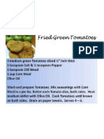 Fried Green Tomatoes Recipe