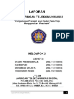 PRAKTIKUM JARINGAN TELEKOM 2 - Pengamatan Protokol Dan Codec Pada Voip Menggunakan Wireshark