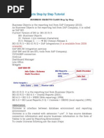 Business Objects Step by Step Tutorial