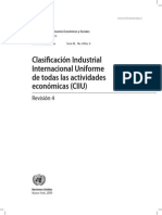 ISIC Rev 4 Publication Spanish