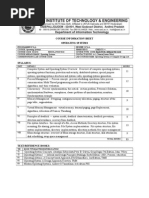 os course information sheet