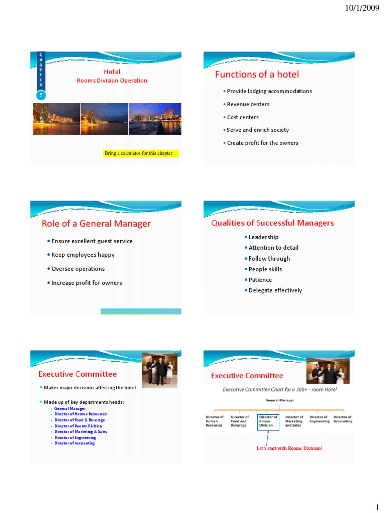 Hotel Rooms Division Operations Overview | PDF | Economies | Business
