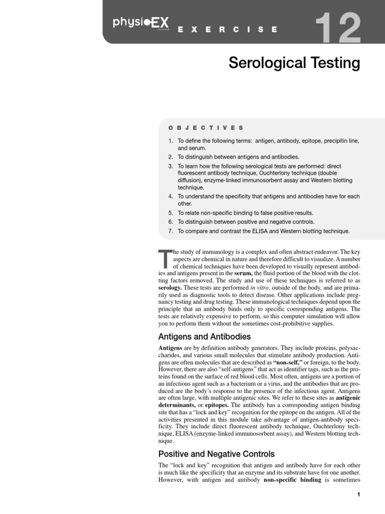 Worksheet Hp12 Its Good | PDF | Elisa | Western Blot