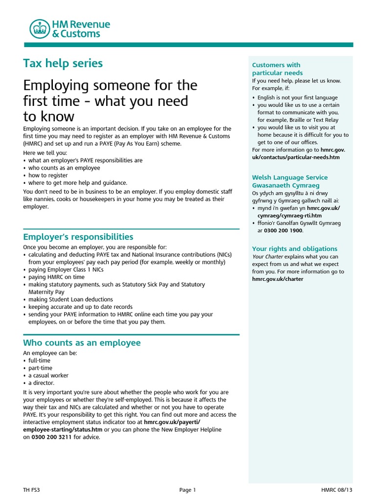First Time Employer | PDF | Payroll | Payments