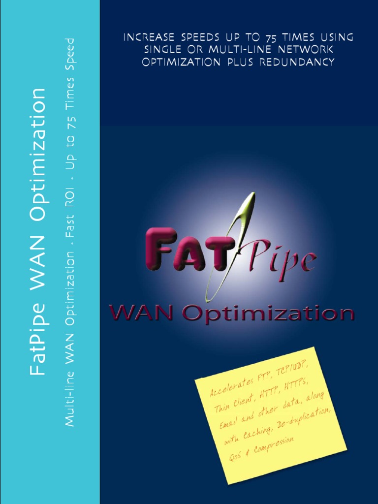 Fatpipe Wanoptimization Brochure | PDF | Load Balancing (Computing ...