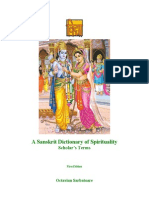 A Sanskrit Dictionary of Spirituality: Scholar's Terms