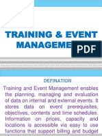 Training and Event Management