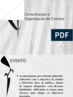 Comunicação e Organização de Eventos