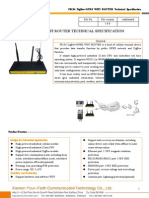 F8134 ZigBee+GPRS WIFI ROUTER SPECIFICATION