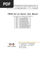 f8x34 Series Router User Manual