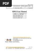 F8913 ZigBee Module User Manual