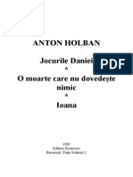 Anton Holban - Jocurile Daniei - O Moarte Care Nu Dovedeste Nimic - Ioana v1.0