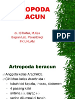 Artropoda Beracun: Dr. ISTIANA, M.Kes Bagian/Lab. Parasitologi FK Unlam