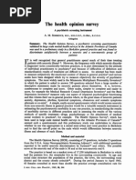 The health opinion survey