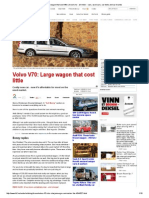 Volvo V70 - Large Wagon That Cost Little - Broom