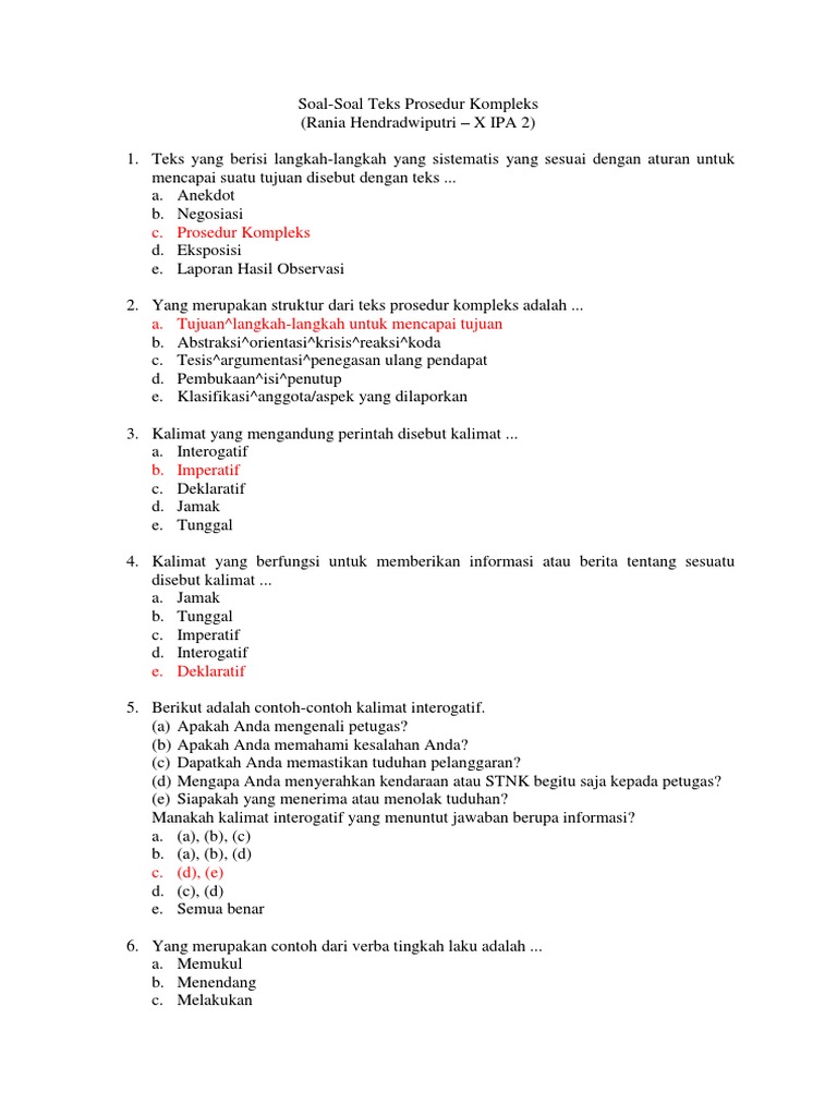 Soal Dan Jawaban Materi Teks Observasi