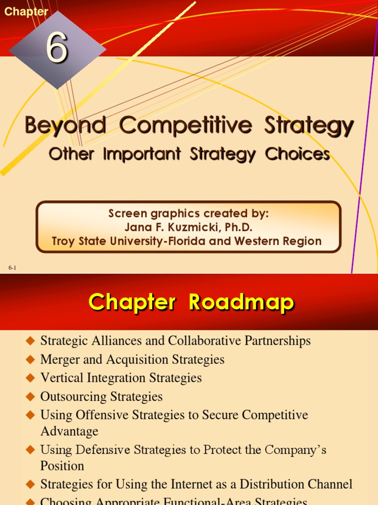 Beyond Competitive Strategy: Other Important Strategy Choices | PDF ...