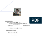 Dina Mihaela Anca CV