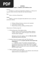 Rdbms Chapter 1 Database and Database Users: Describes The Structure of The Data