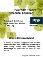 Constructivism Theory (Chemical Equation)