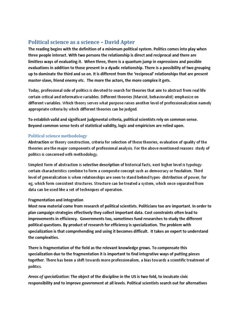 Political Science: Methodology and Challenges | PDF | Quantitative ...