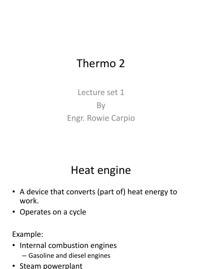 Understanding Heat Engines and Efficiency | PDF | Steam Engine ...