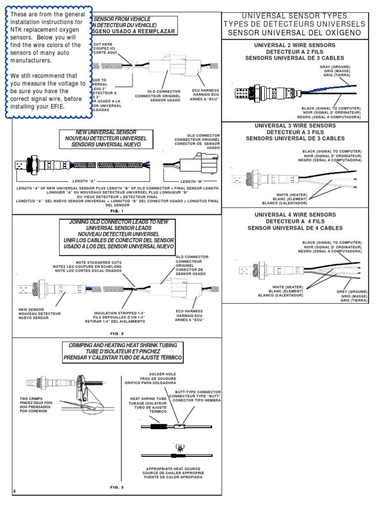 Oxygen Sensor Color Codes | PDF | Electrical Connector | Electronic ...