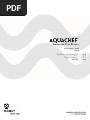 Aqua Chef Fish Feeder Manual Nature