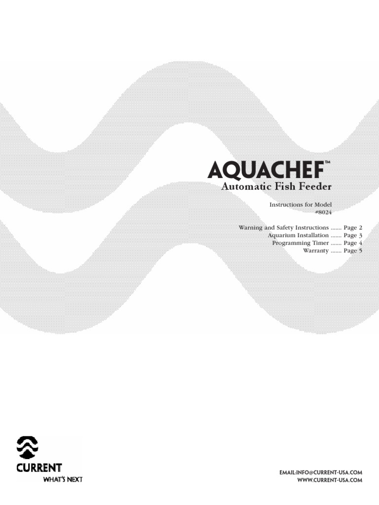 Aqua Chef Fish Feeder Manual