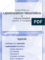 Optimization Heuristics: Kausal Malladi