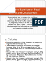 The Role of Nutrition On Fetal Growth and Development