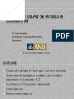 Continuum Solvation Models in Gaussian 03