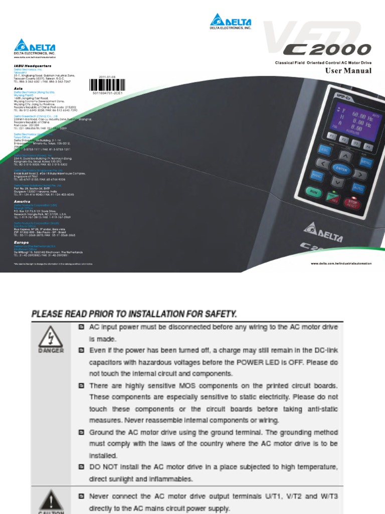 Delta C2000 User Manual | Download Free PDF | Air Conditioning | Screw