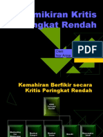 Pemikiran Kritis Peringkat Rendah