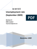 US Unemployment Rate,Sep. 2009