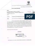 17-02-2014, Carta #12-2014-GRP-GGR-GRI, Procedencia de Paralización de Actividades