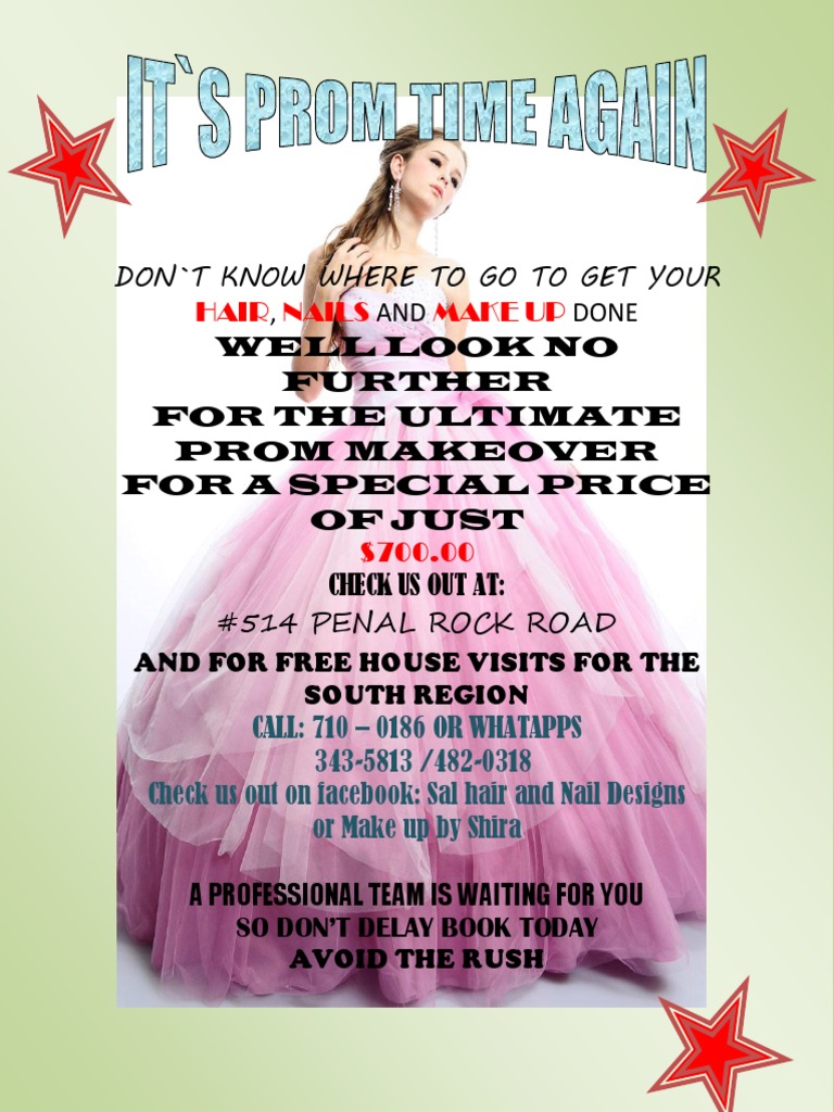 Ultimate Prom Makeover Package $700 | PDF | Cooking, Food & Wine